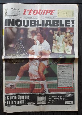 Journal l'équipe 2 décembre 1991|journaux-originaux.com